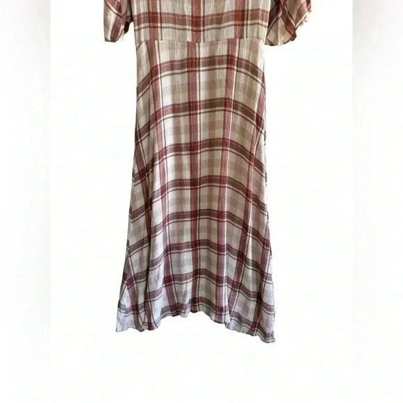 Urban Outfitters Plaid Button Down Maxi Dress Size SP - Picture 5 of 11